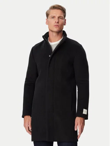 Calvin Klein Palton de lână negru