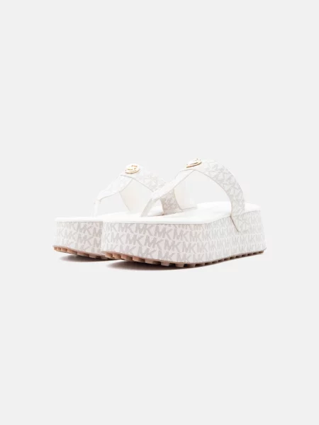 MICHAEL Michael Kors Japonke Koya Flip Flap Écru rjava