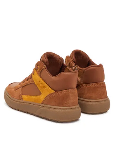 Geox Sneakersy J Theleven Boy M hnedá