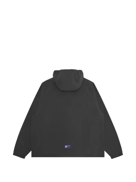Geacă Aape By A Bathing Ape cu glugă cu aplicații gri