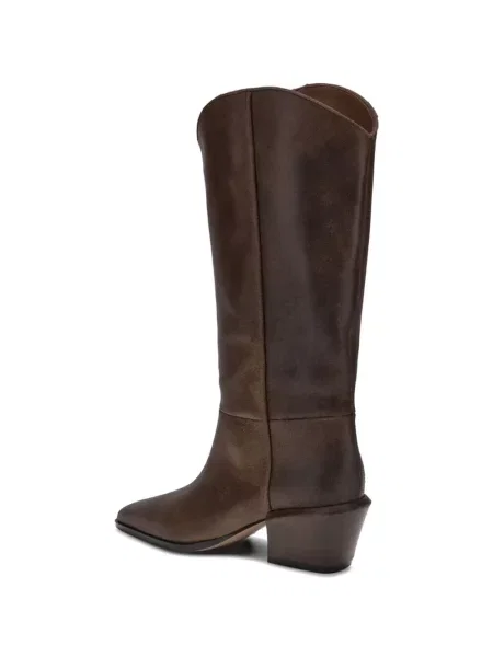 Botine Paris Texas din piele maro