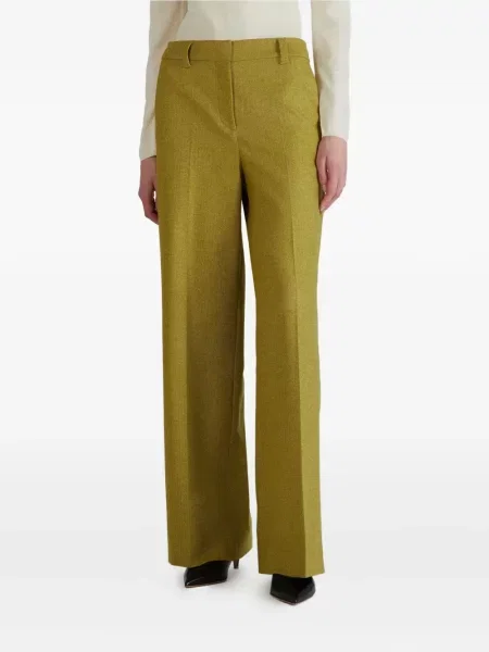 Pantaloni Incotex plisate verde