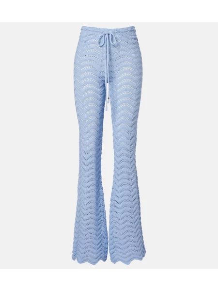 Pantaloni Bananhot evazate albastru