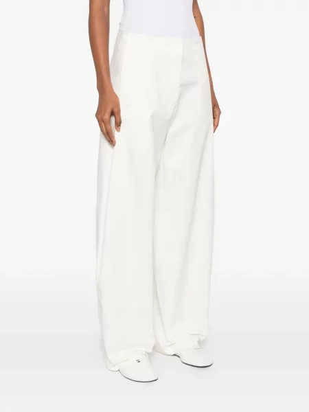 Pantaloni The Row alb