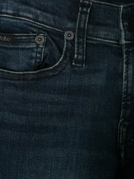 Jeansy straight leg dziecięce Polo Ralph Lauren niebieskie
