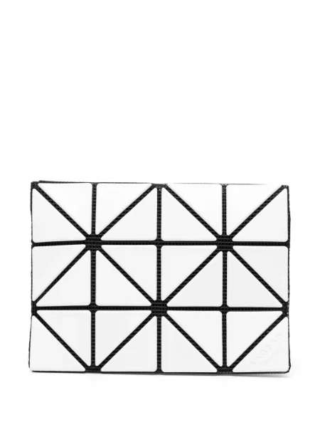 Portofel Bao Bao Issey Miyake cu imprimeu geometric alb
