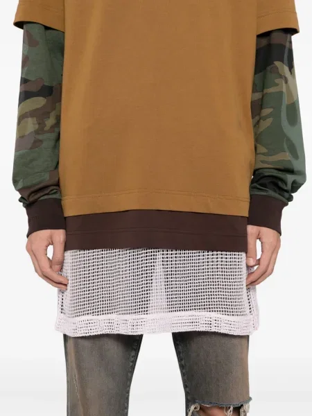 Tricou Givenchy cu broderie maro