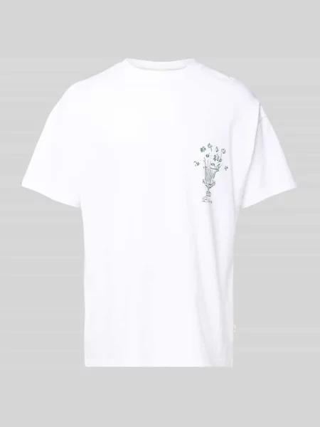 T-shirt z nadrukowanym motywem i logo model ‘VASO’ Blkvis biała