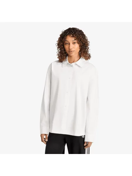 Cămașă adidas 3 Stripes Shirt Cloud White/ Cloud White M alb