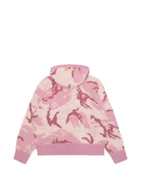 Hanorac cu glugă Aape By A Bathing Ape cu model camuflaj roz