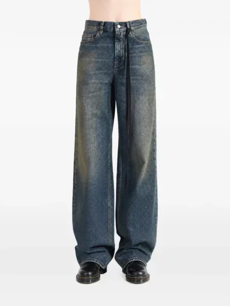 Blugi cu picior larg Ann Demeulemeester albastru