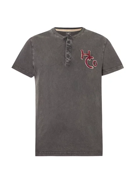 HOLLISTER Marškinėliai burgundiško vyno juoda