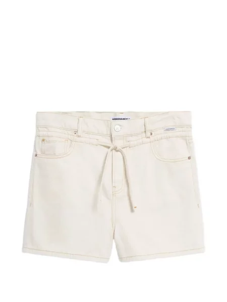 Pantaloni scurți din denim Armedangels cu cordon alb