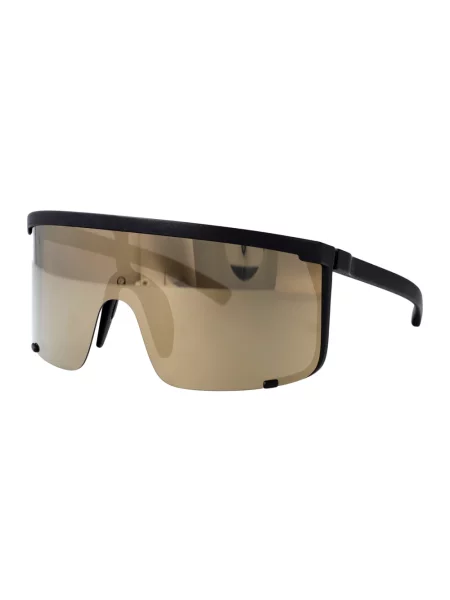 Lniane okulary przeciwsłoneczne Mykita czarne