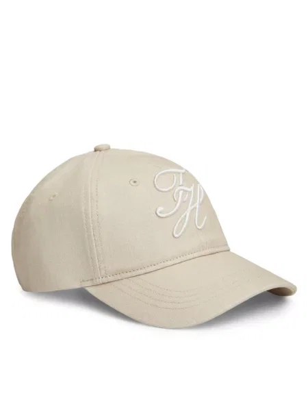 Tommy Hilfiger Czapka z daszkiem Logo Embroidery Baseball Cap beżowy