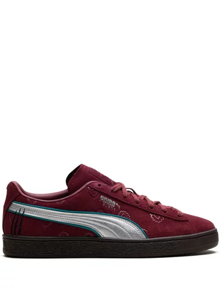 Sneakerși Puma Suede din piele de căprioară roșu