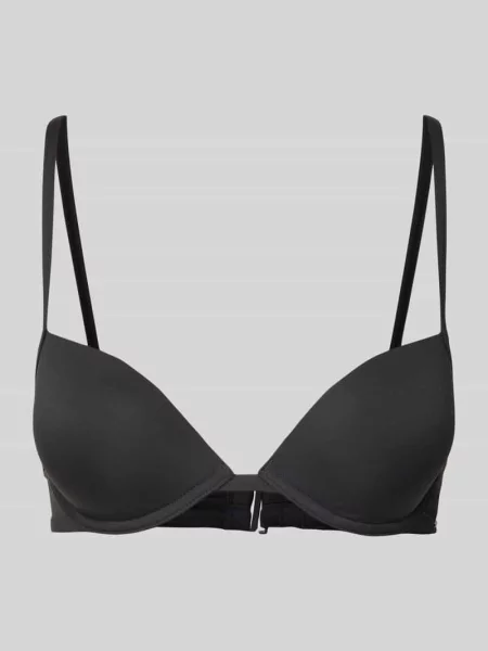Top bikini z funkcją push up Calvin Klein Underwear czarny