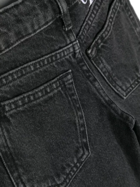 Szerokie jeansy dziecięce Calvin Klein czarne