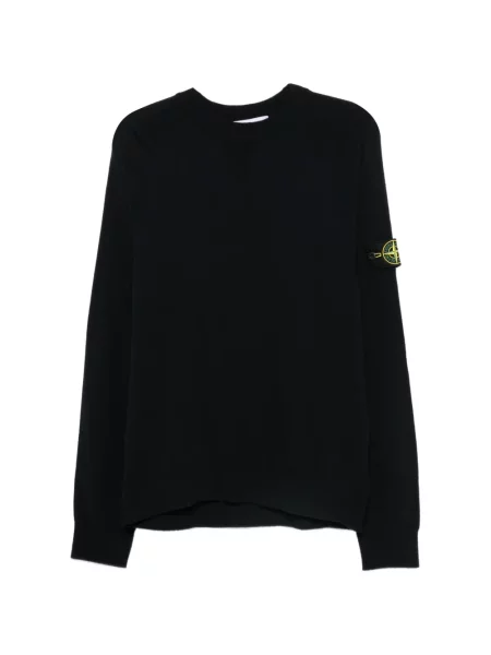 Hosszú szvetter Stone Island strasszokkal fekete