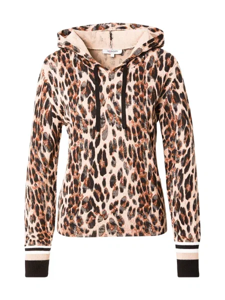 Morgan Sveter béžová / hnedá / čierna biela