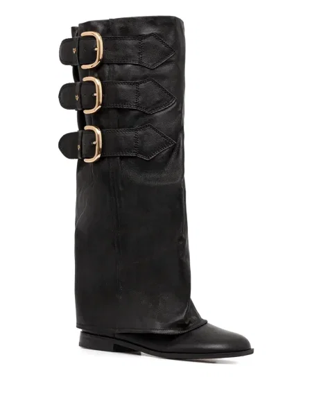 Botine Naked Wolfe cu cataramă negru