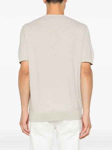 Tricou Corneliani cu decolteu rotund gri