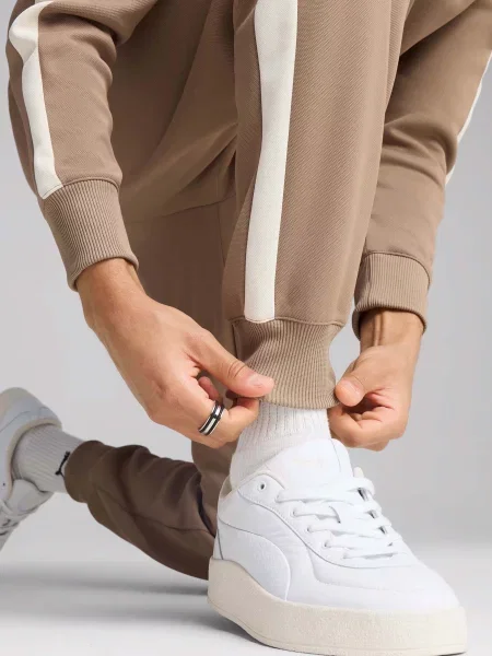 Спортивні штани PUMA T7 ALWAYS ON тауп поліестер/бавовна