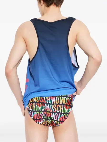 Cămașă Moschino cu imagine albastru