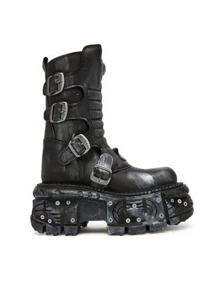 NEW ROCK Botine gri