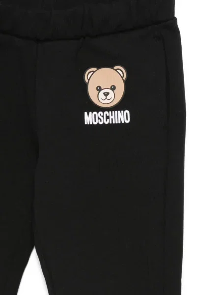 Spodnie dziecięce Moschino czarne