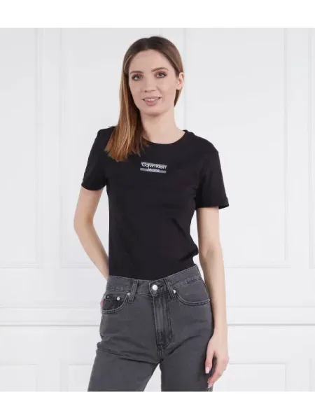 Calvin Klein Jeans Tricou STRIPE LOGO negru