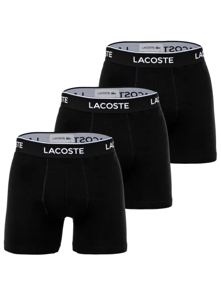 Boxerky LACOSTE Boxer Brief Black L černé