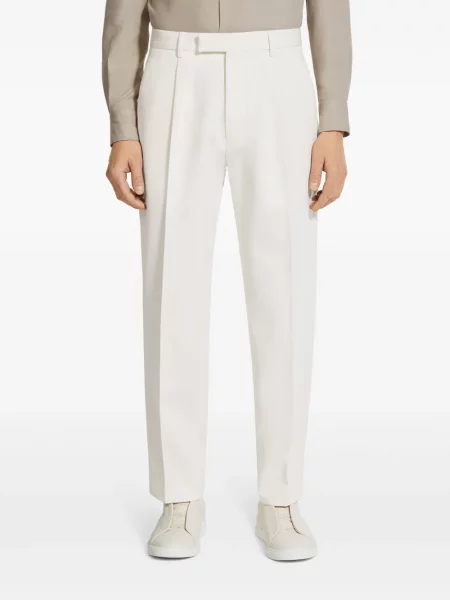 Kūginis kelnės Zegna balta