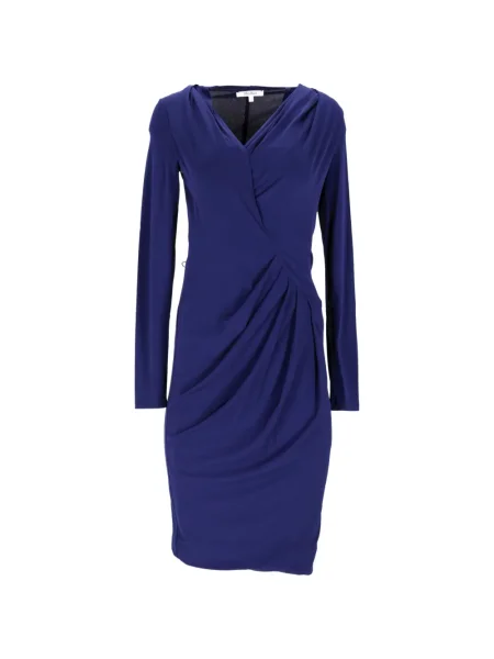 Rochie maxi Max Mara drapată până la genunchi de costum albastru