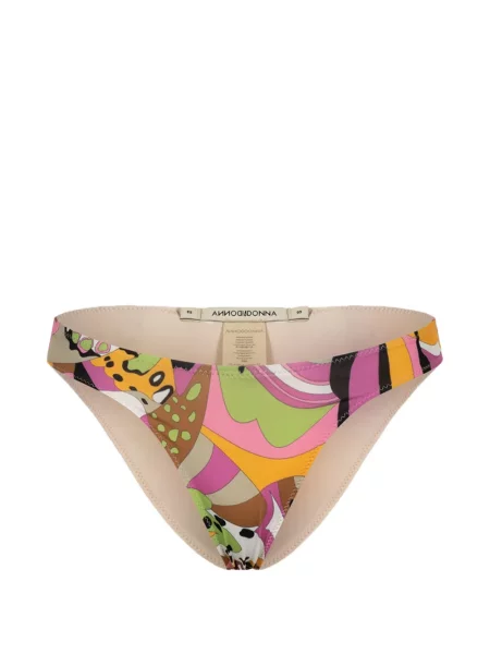 Bikini Paramidonna cu imagine cu imprimeu abstract roz