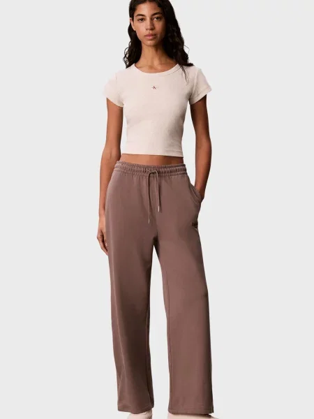 Махровые спортивные штаны Calvin Klein коричневые