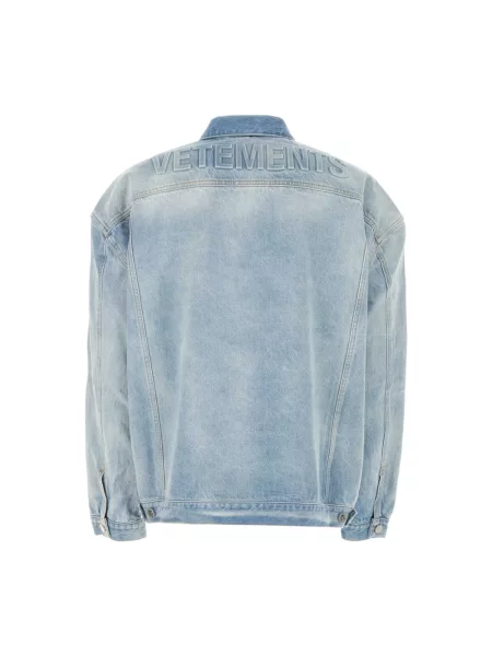Kurtka jeansowa Vetements niebieska