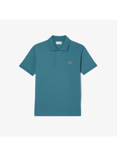 Lacoste Koszulka Polo Oryginał Petit Piqué niebieska