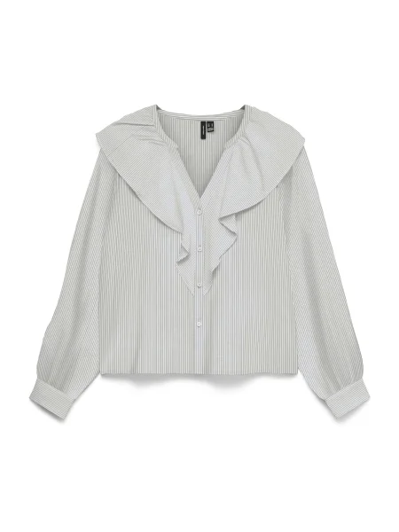 VERO MODA Μπλούζα VMKAJA μαύρο λευκό