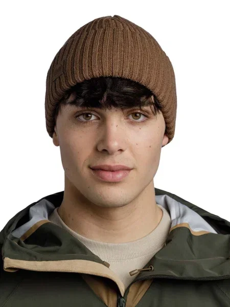 Téli sapka BUFF Knitted Rutger brindle brown. Méret: OS barna