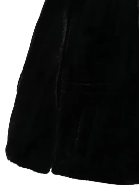 Palton Emporio Armani cu glugă negru