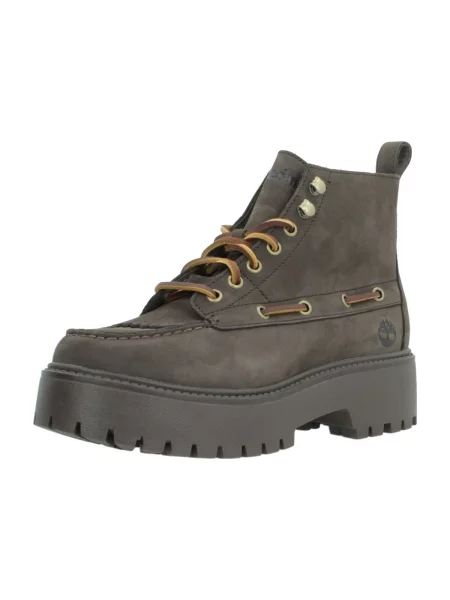 Pantofi Timberland din dantelă cu șireturi streetstyle maro