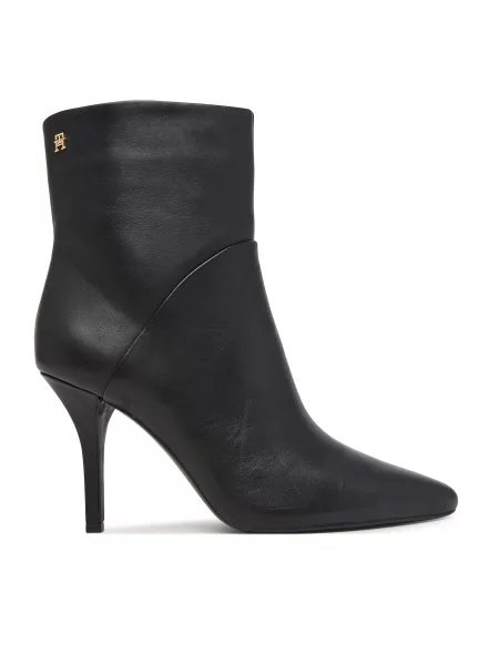 Tommy Hilfiger Боти High Heel Clean Ankle Boot черен