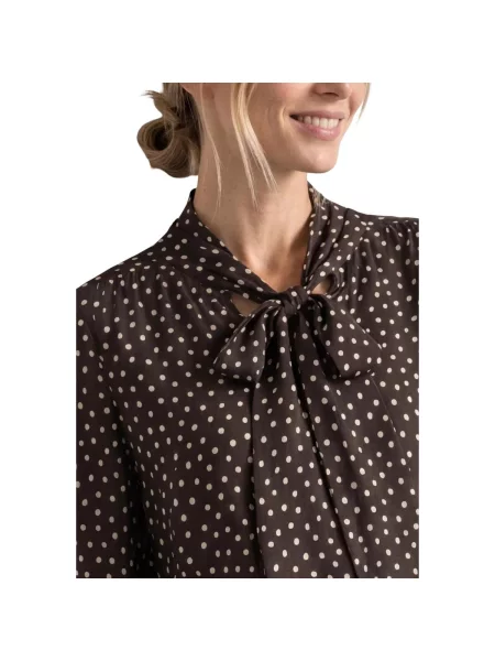 STREET ONE Bluza smeđa bijela