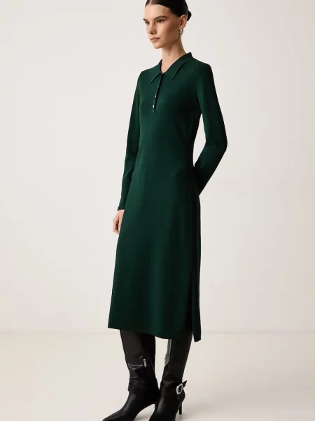 Karl Lagerfeld rochie cu vâscoză verde