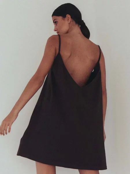 Сукня MUUV. sukienka #SURFGIRL mini oversize коричневий