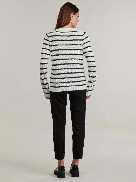 VILA Kardigán VIDALO čierna biela