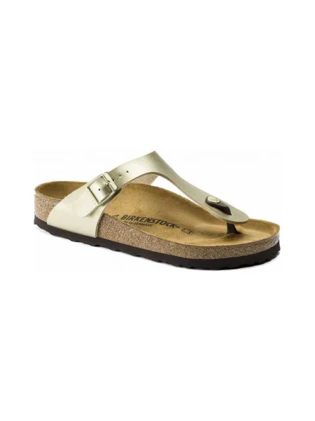 Lapos talpú félcipő Birkenstock sárga
