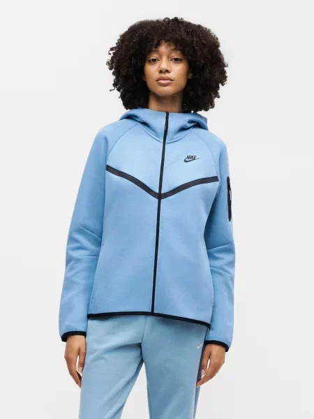 Nike Sportswear Tepláková bunda TCH FLC 2 námornícka / nebesky modrá