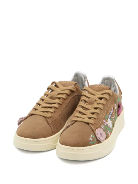 Sneakerși Autry cu model floral maro